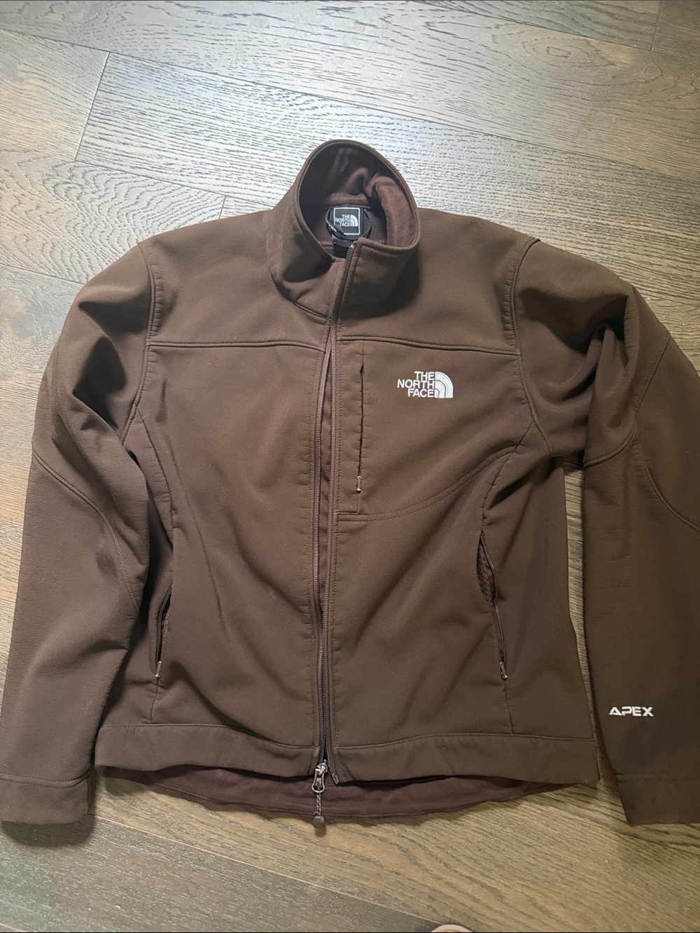 The North Face Women's Brown Apex Softshell Jacket - Chest Logo